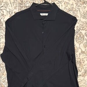 Loro Piana Black Dress Shirt Elegant Design